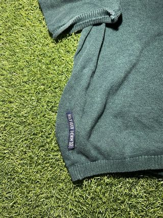 Suéter Tommy Hilfiger denim Verde Talla L Hombre