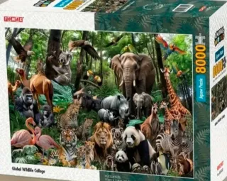 Puzzle Tomax 8000 Piezas Global Wildlife Collage