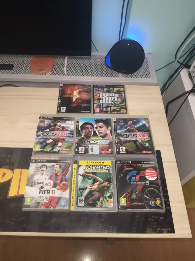 Imagen de Lote 8 Juegos PS3: FIFA, PES, Uncharted, GT5, GTA