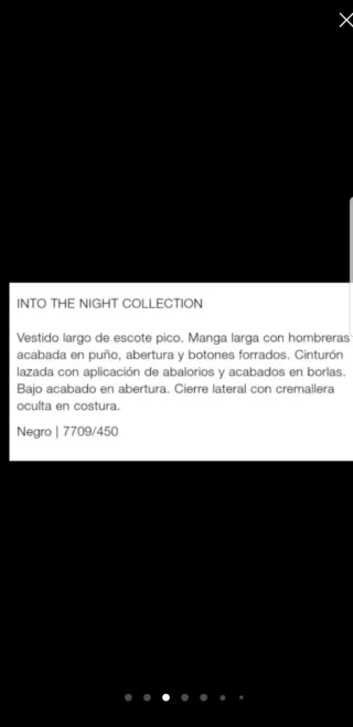 Vestido largo Zara Kate Moss