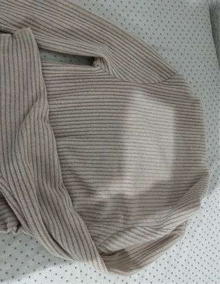 Blusa manga larga beige 
