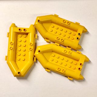 Lego Gommoni Canotti 3 Pezzi Gialli