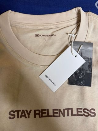 Camiseta PBS Stay Relentless Talla L SIN ESTRENAR