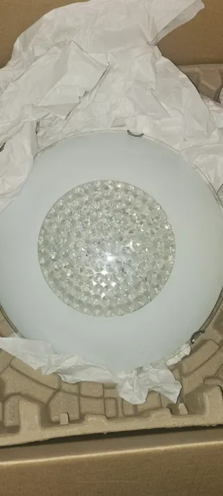 Lámpara de techo aplique cristal
