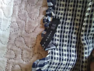 Top Zara cuadros Vichy XS