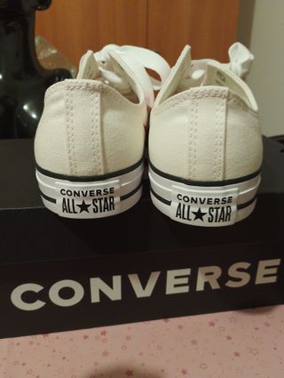 Converse fiamme bianche