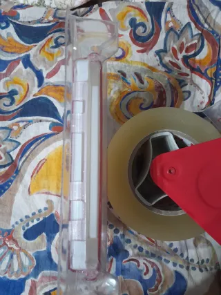 NUEVO.Funda Rosa-purpurina de Policarbonato DSI XL