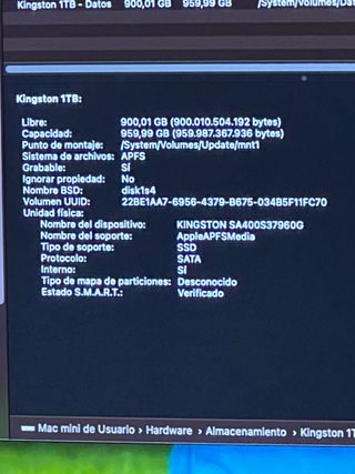 Mac Mini Late 2014 i5 8gb ssdPlata