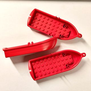 3 barchetti rossi Lego