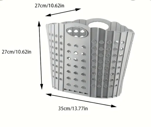 Cesto Ropa Plegable Blanco