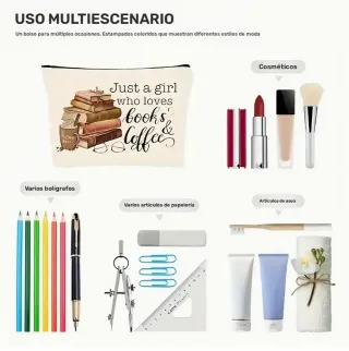 Neceser Libros y Café Beige