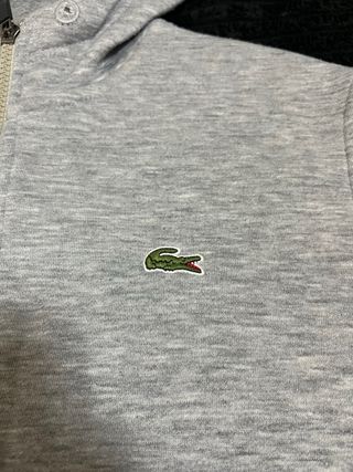Chándal Lacoste Gris con Cremallera