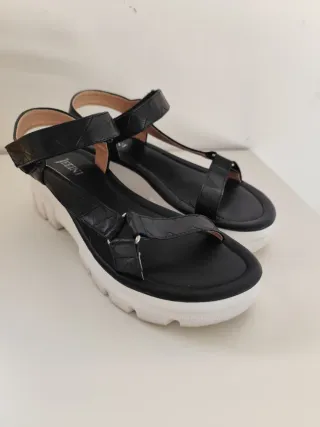 Sandalias negras mujer