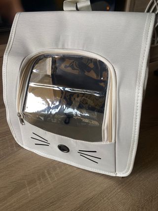 Transportín gato/perro pequeño con ventana