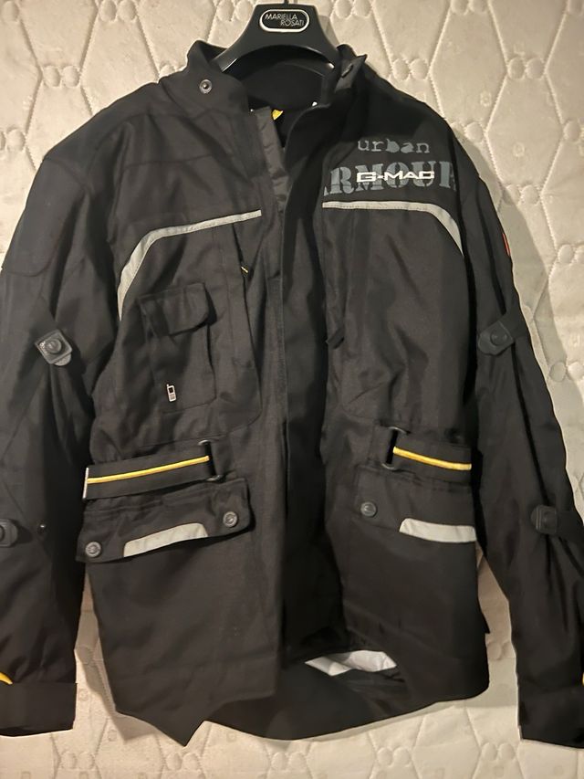 Chaqueta de moto Pilot negra con forro invierno