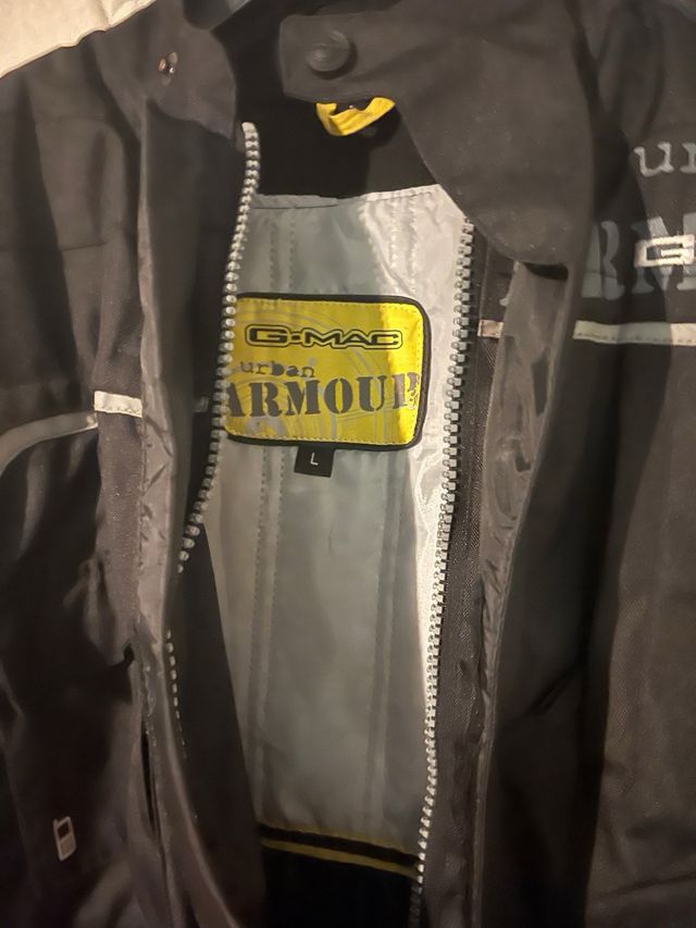 Chaqueta de moto Pilot negra con forro invierno