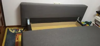 Sofá Cama Gris Ikea Tela