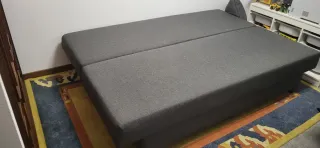 Sofá Cama Gris Ikea Tela
