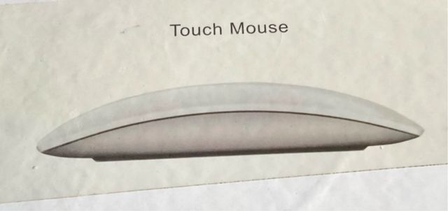 Mouse Touch Cinza e Branco