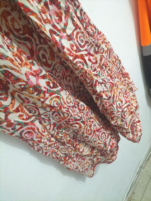 Vestido largo estampado