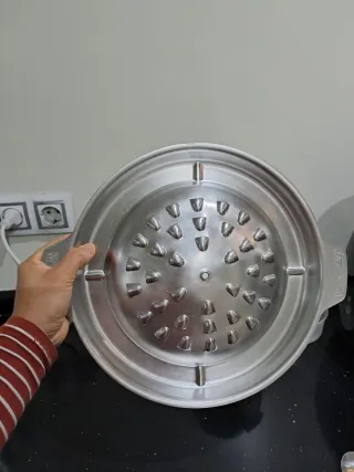 Parrilla Redonda Acero Inox 30cm