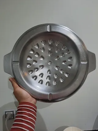 Parrilla Redonda Acero Inox 30cm