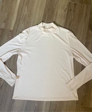 Jersey H&M cuello alto crema Talla XL