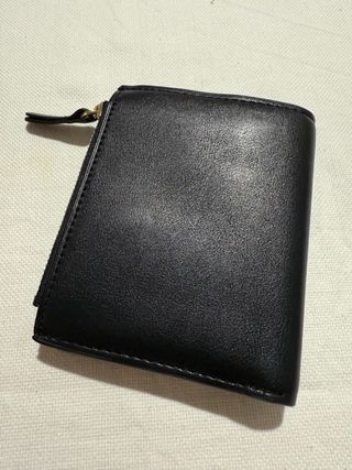 Cartera Billetera Poli Piel Negra