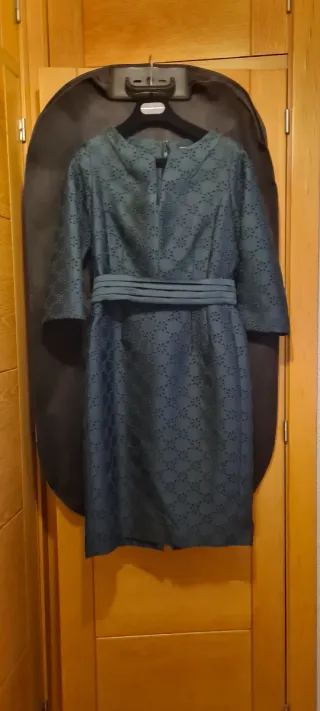 Vestido cóctel Purificación García gris