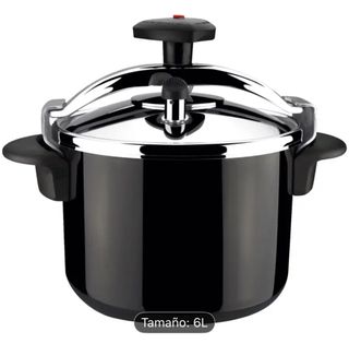 Olla Express Negra 6L Alta Calidad