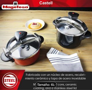 Olla Express Negra 6L Alta Calidad