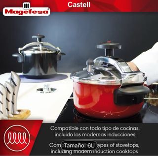 Olla Express Negra 6L Alta Calidad