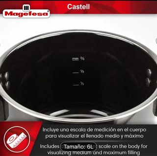 Olla Express Negra 6L Alta Calidad