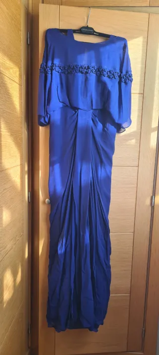 Vestido largo azul Purificación García