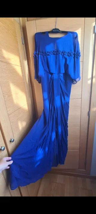 Vestido largo azul Purificación García