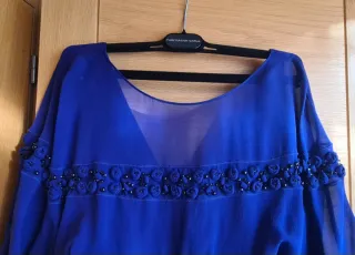 Vestido largo azul Purificación García