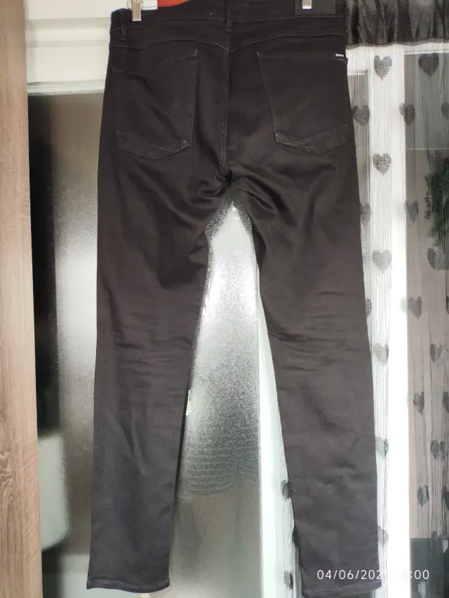 Pantalón Pull&Bear Negro Hombre