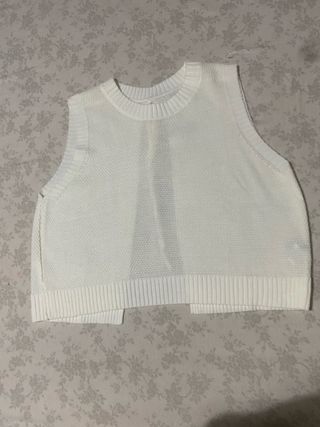 Camiseta punto espalda descubierta lazo