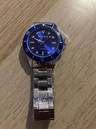 Reloj MayKey Azul y Plateado