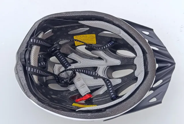 Casco Bici MTB PJT Blanco y Negro