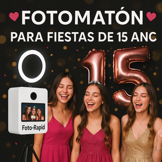 Fotomatón para fiestas de 15 años