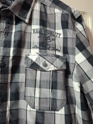 Camisa de cuadros hombre