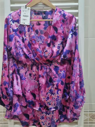 Vestido Zara floral S