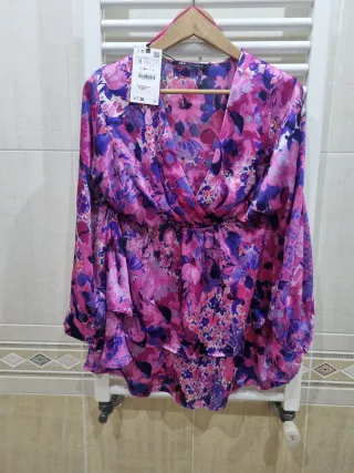 Vestido Zara floral S