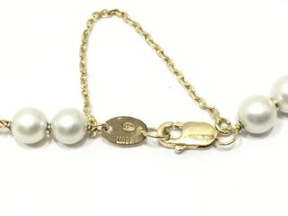 pulsera oro 18k con piedra con perla