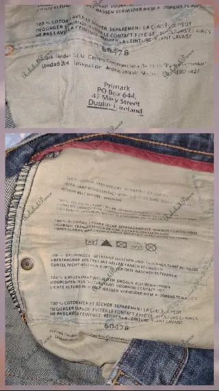 Calções de ganga azuis para homem