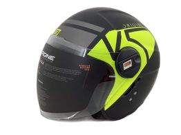 casco jet origine alpha v5 fluo yellow/black matt