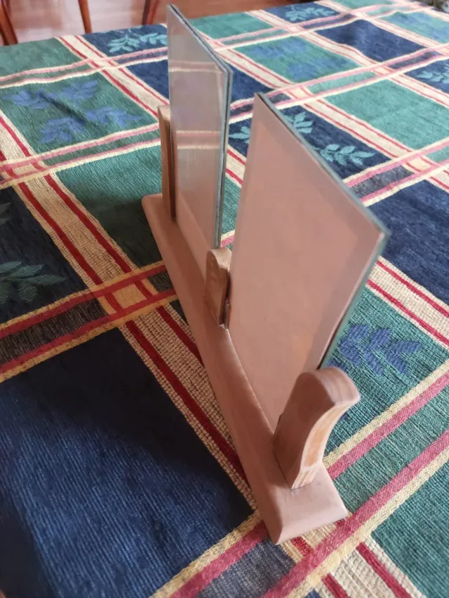 Antiguo portaretrato doble 