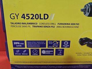Taladro / Atornillador Goodyear GY 4520LD, Nuevo.