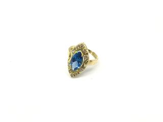 anillo oro 18k con piedra con circonita